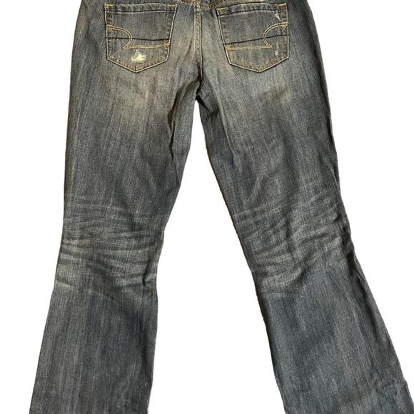 American Eagle Women Favorite Boyfriend Fit Size 6 Distressed Medium Wash Denim - Picture 10 of 12